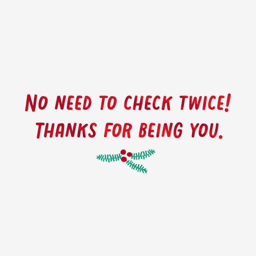 You're Nice List Material Venmo Christmas Card, 