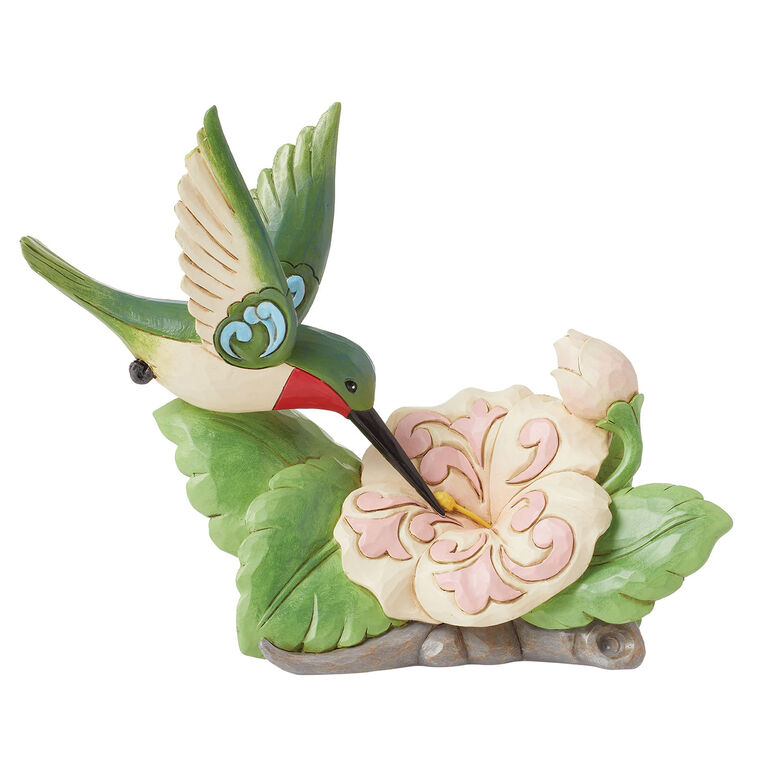 Jim Shore Hummingbird With Flower Figurine, 5"