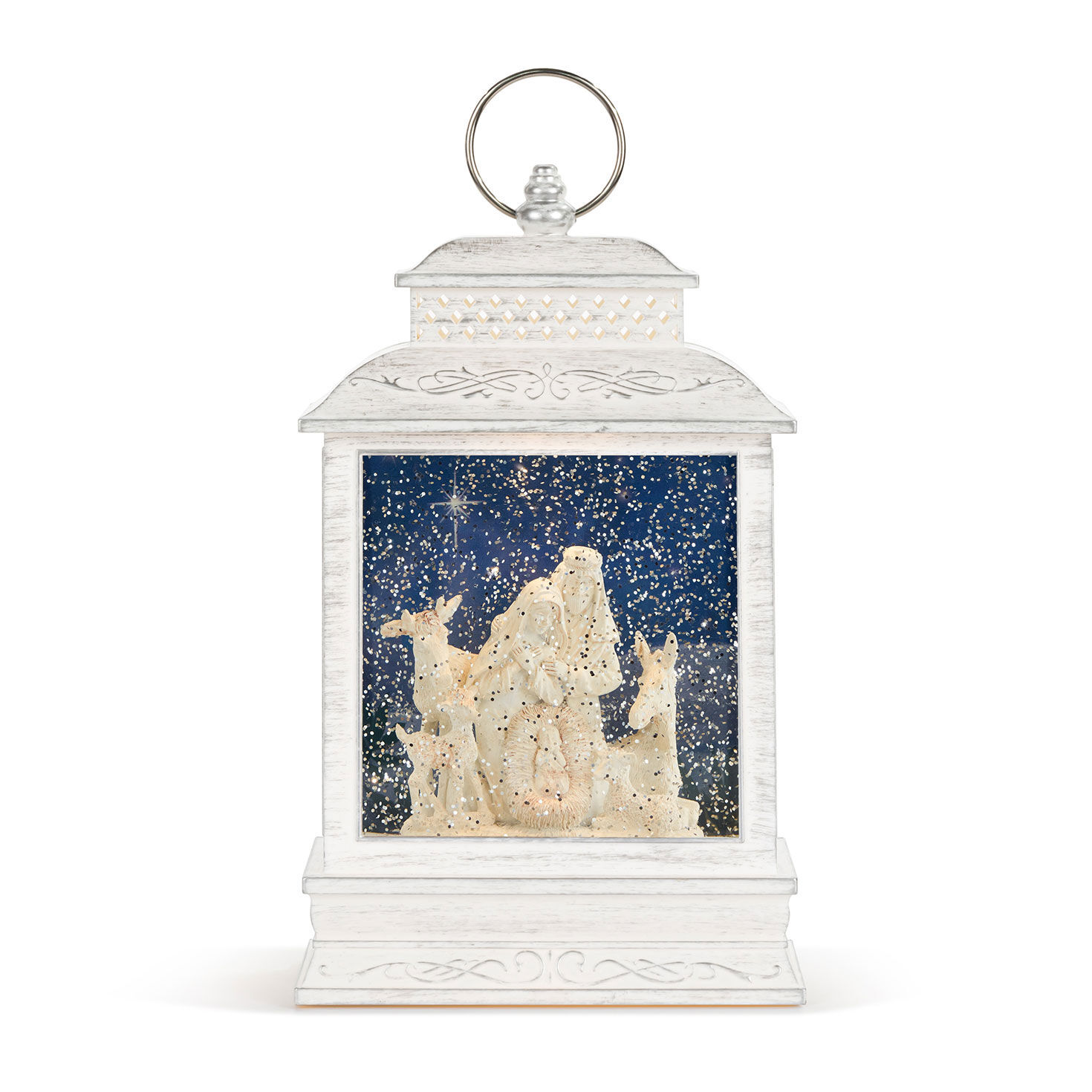 Demdaco Christmas Journey Musical Snow Globe Lantern With Light