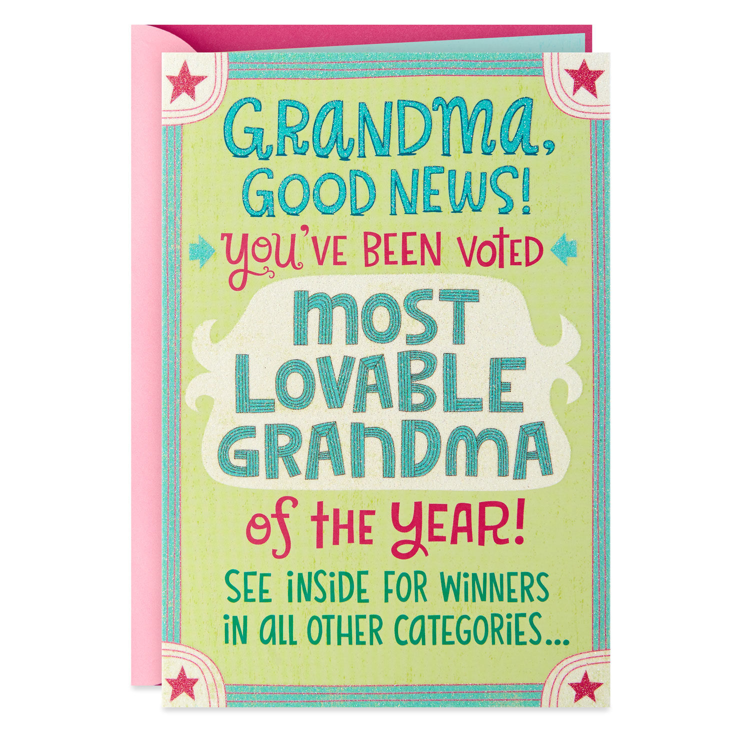 Most Lovable Grandma Of The Year Birthday Card Greeting Cards