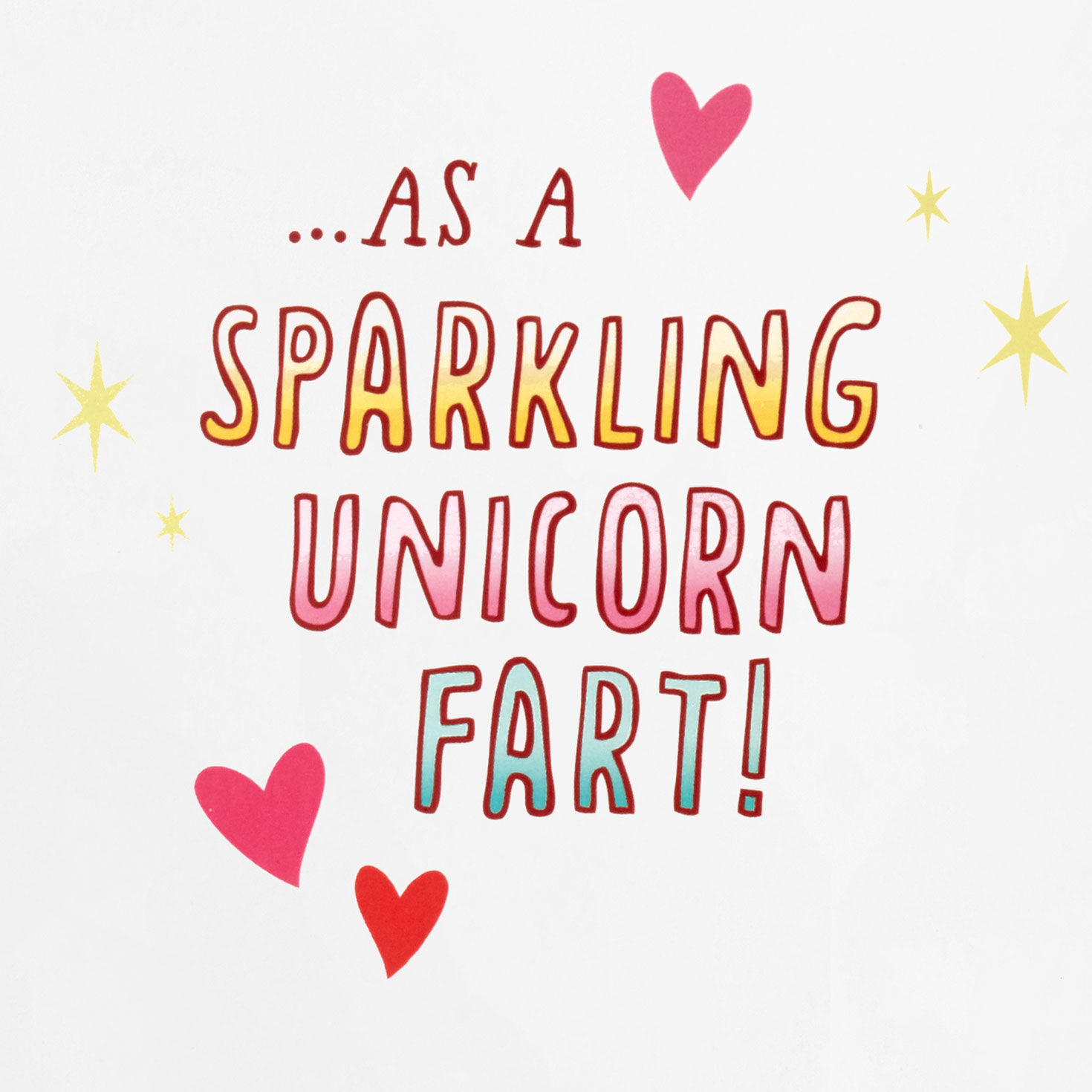 Unicorn Fart Funny Valentine's Day Card With Sound sentiment image number 2