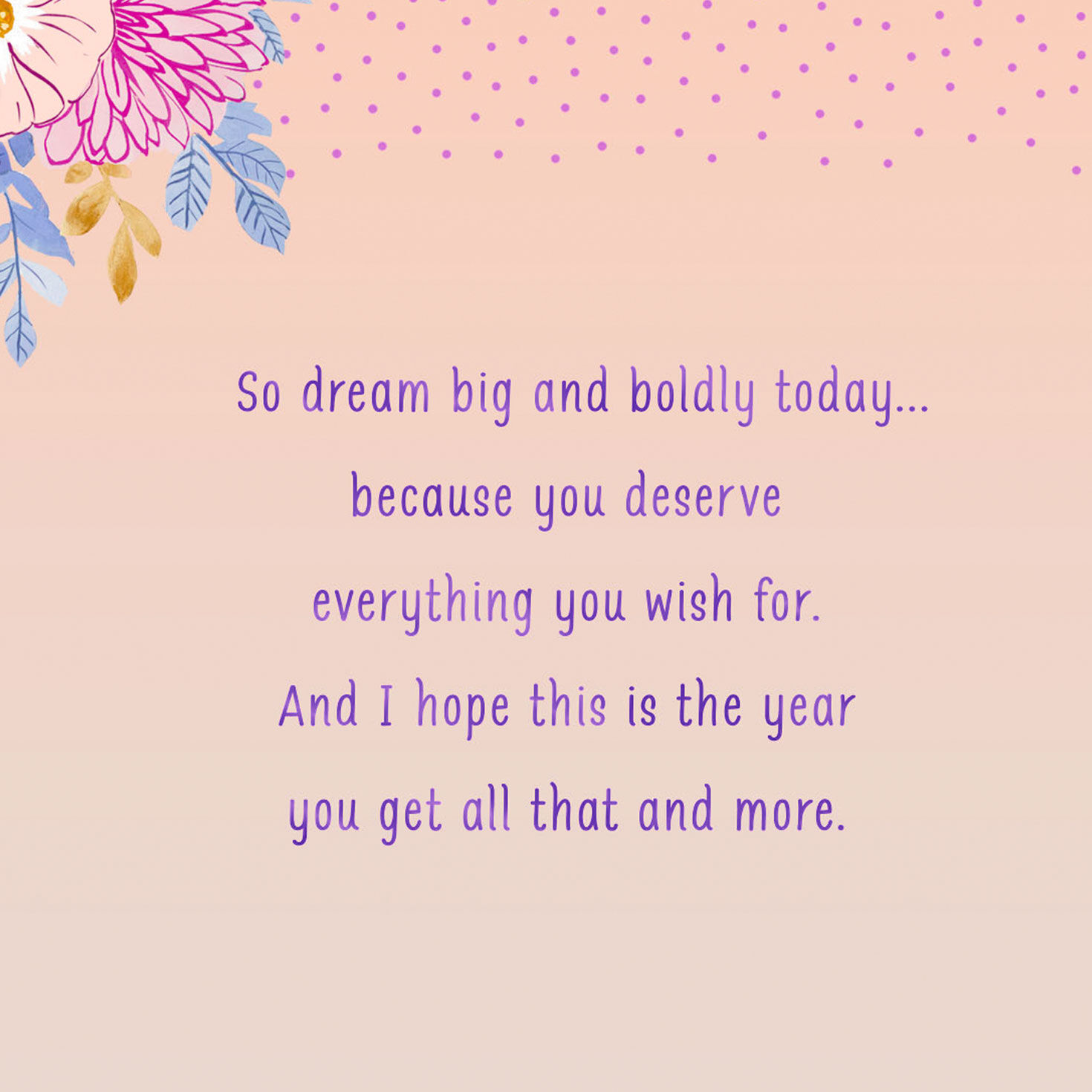 You Deserve Everything You Wish For Birthday Card for Sister, , large image number 3