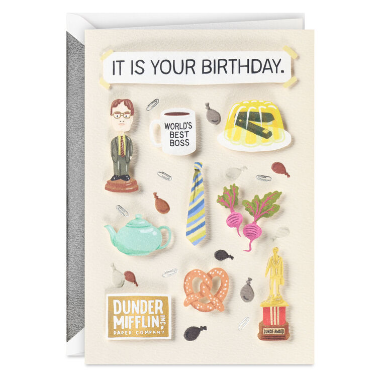 The Office It's a Fact Funny Birthday Card, , large image number 1