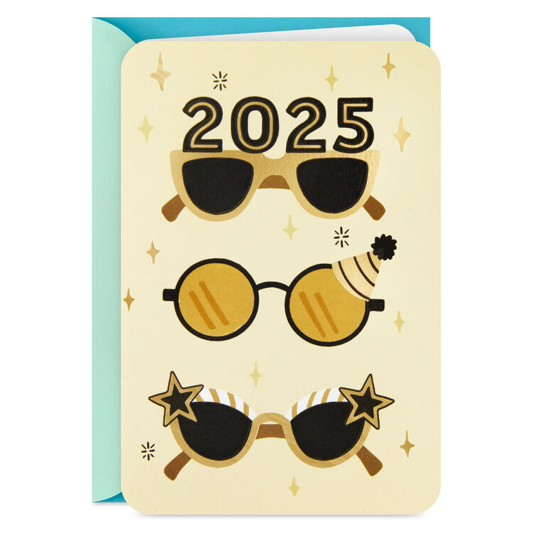 Toasts, Cheers and Ring-in-the-Year 2025 New Year Card