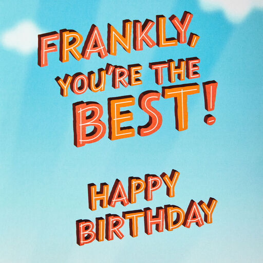 Singing Hot Dog Funny Musical Birthday Card With Light, 
