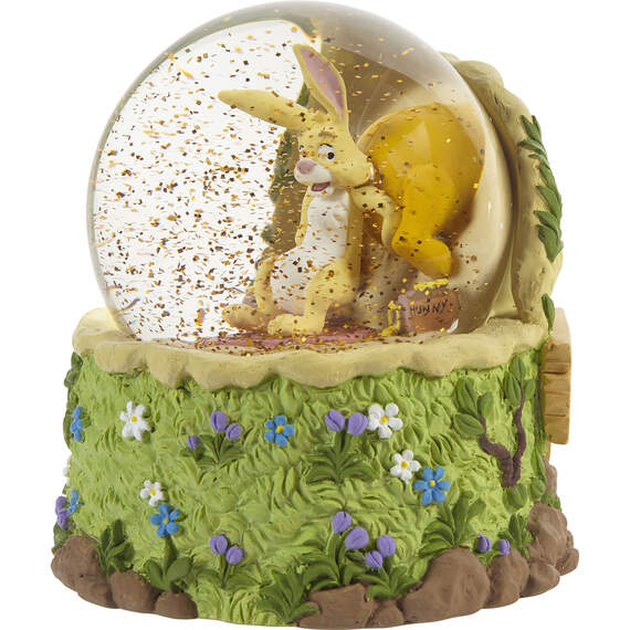 Precious Moments Disney Winnie the Pooh Don't Feed the Bear Musical Snow Globe, , large image number 3