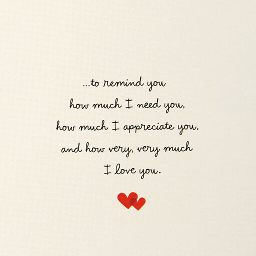 Just a Little Note Love Card, 