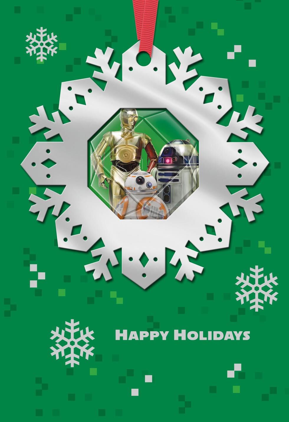 Star Wars™ Droids Christmas Card With Ornament