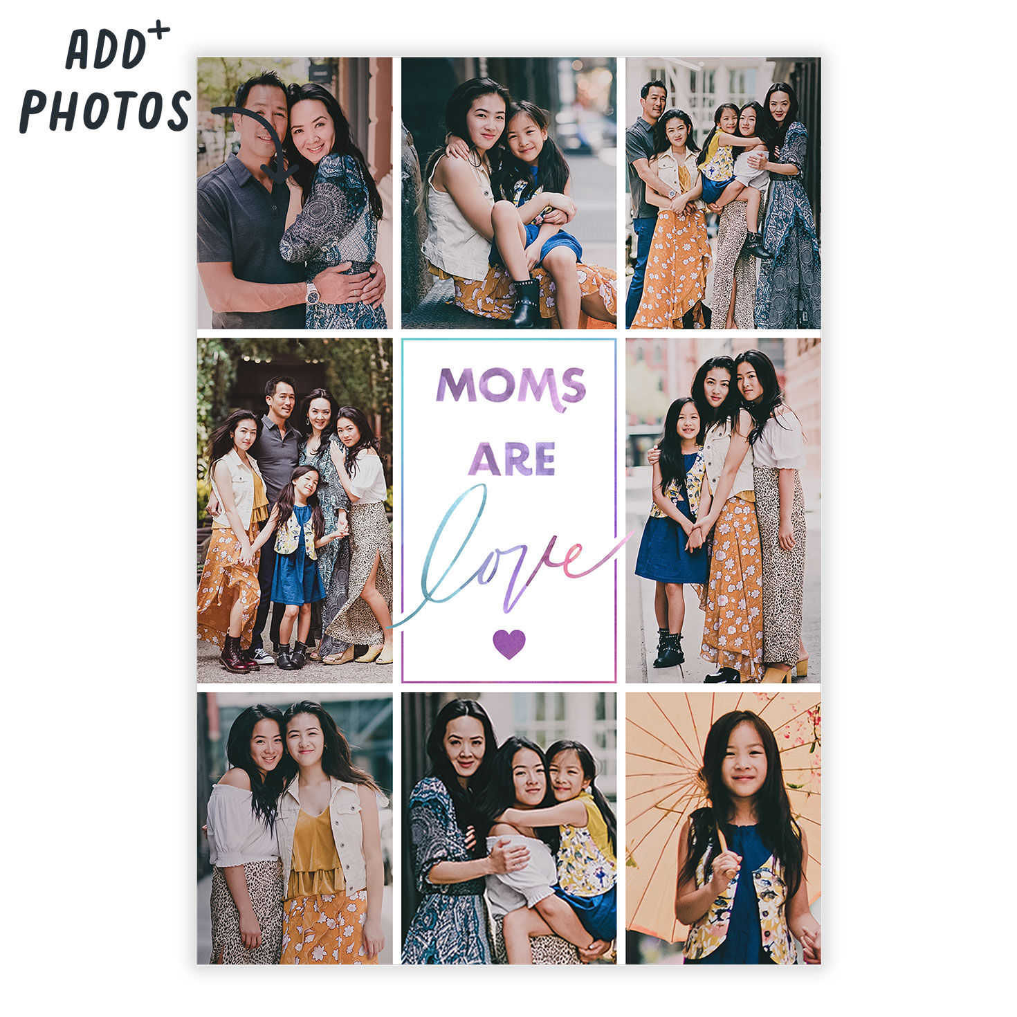 Photo Collage Moms Are Love eCard, , large image number 2