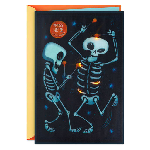 Scary Fun Musical Halloween Card With Light, 