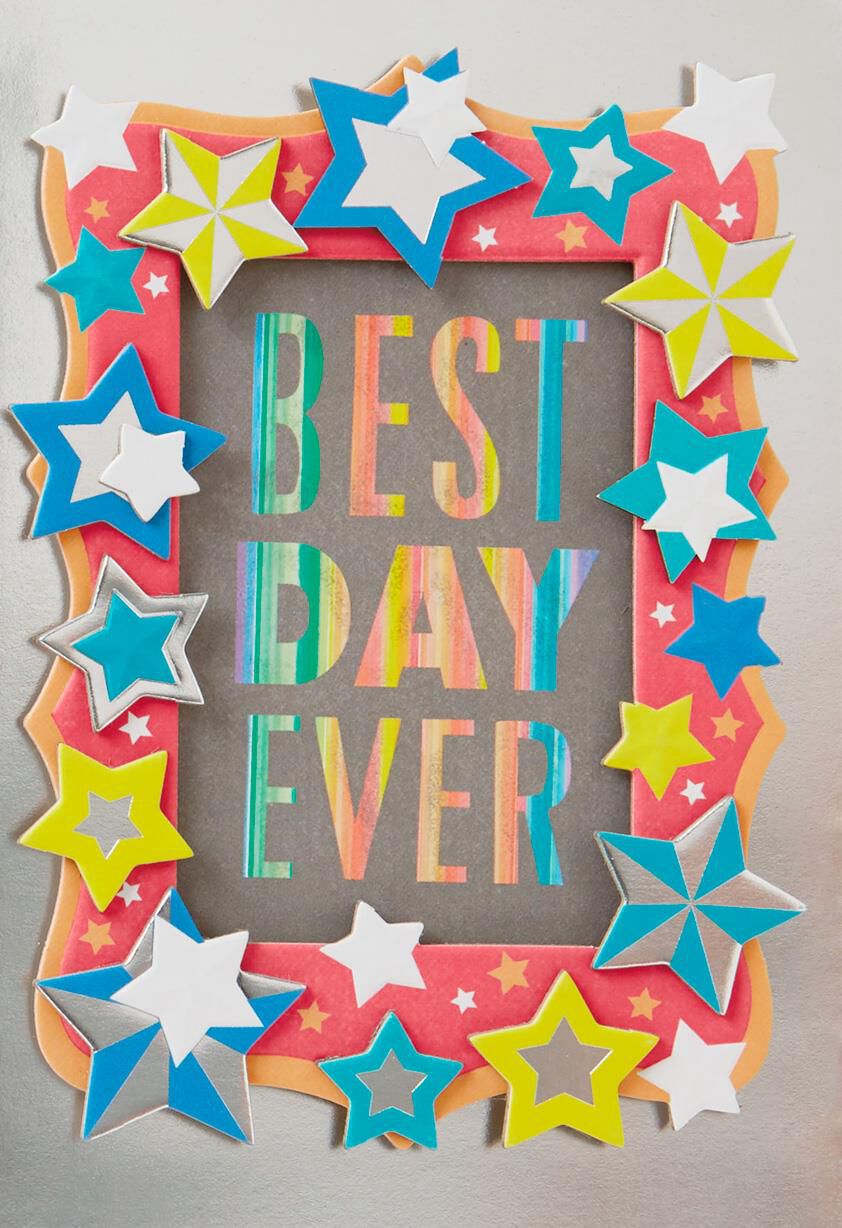Best Day Ever Picture Frame Birthday Card