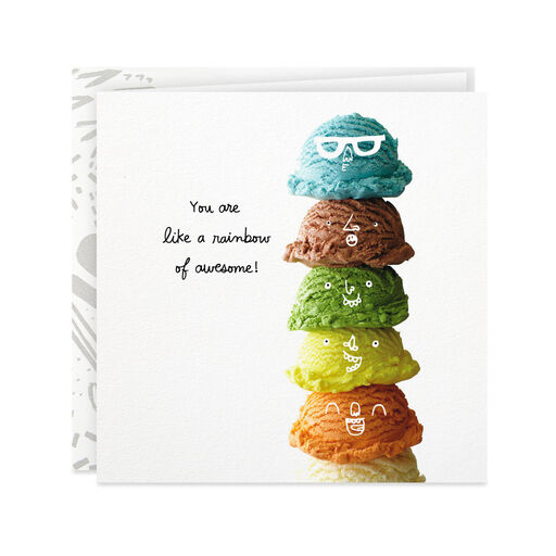 You're a Rainbow of Awesome Blank Card, 