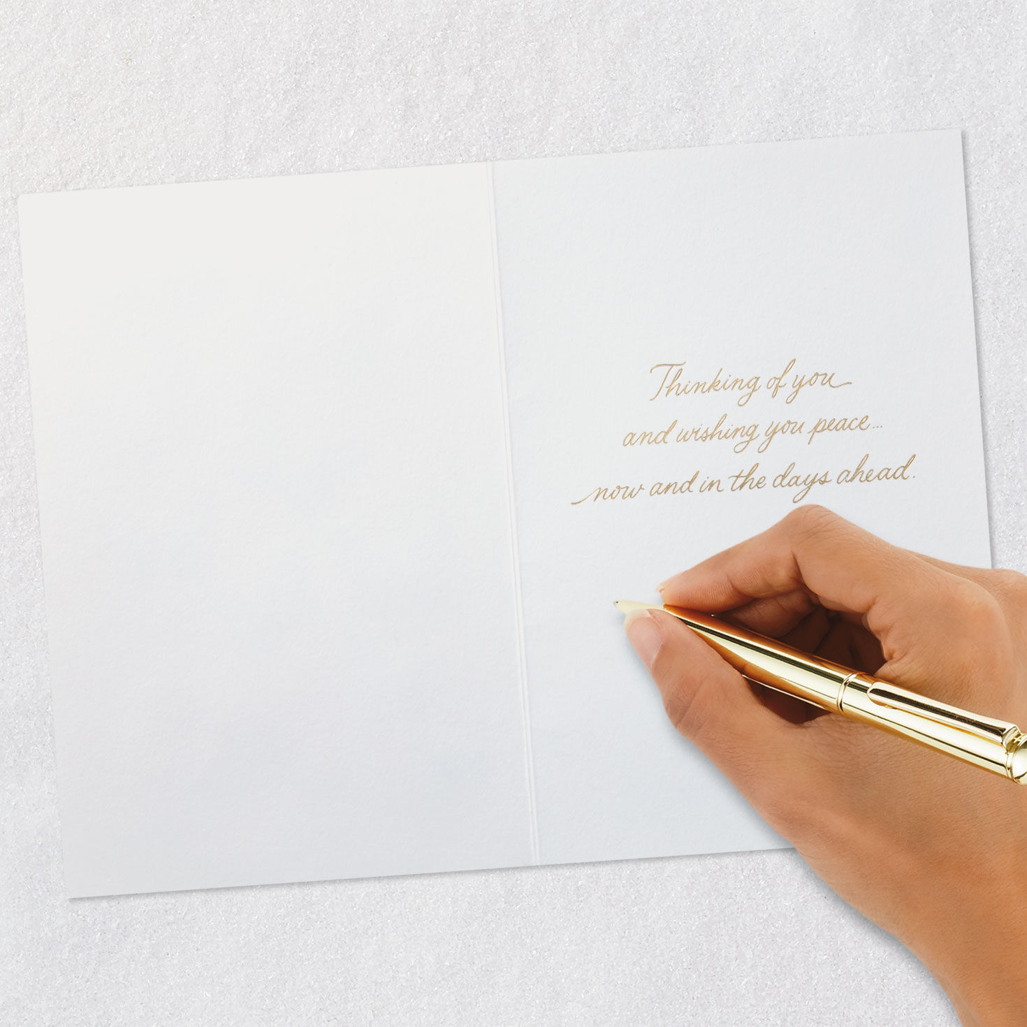 Yellow and Gold Butterflies Sympathy Card Signing card image number 6