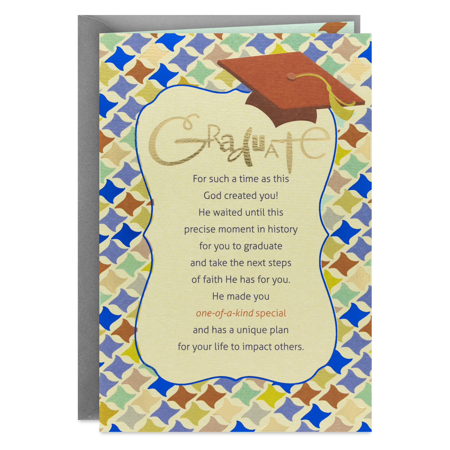 God Made You One-of-a-Kind Special Religious Graduation Card