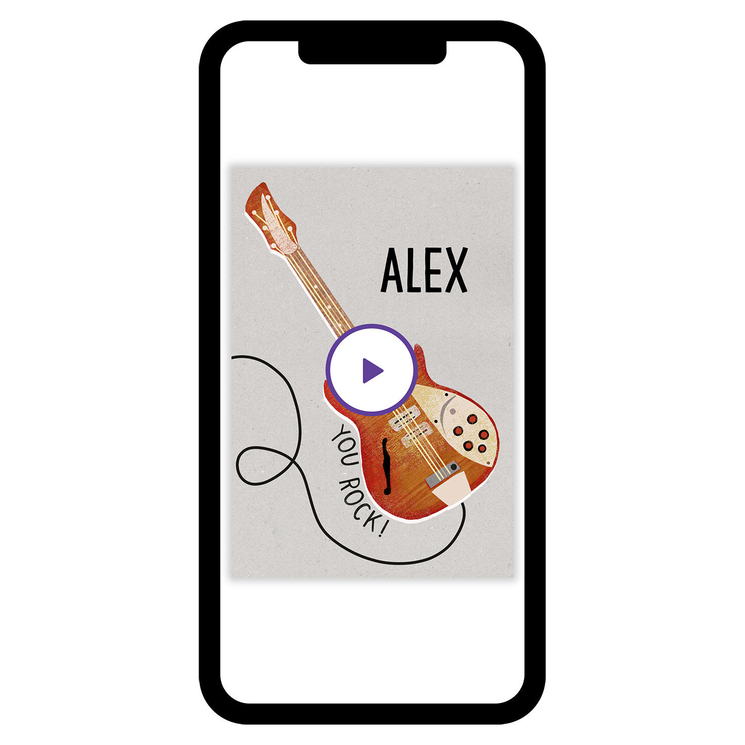 You Rock Guitar Encouragement eCard