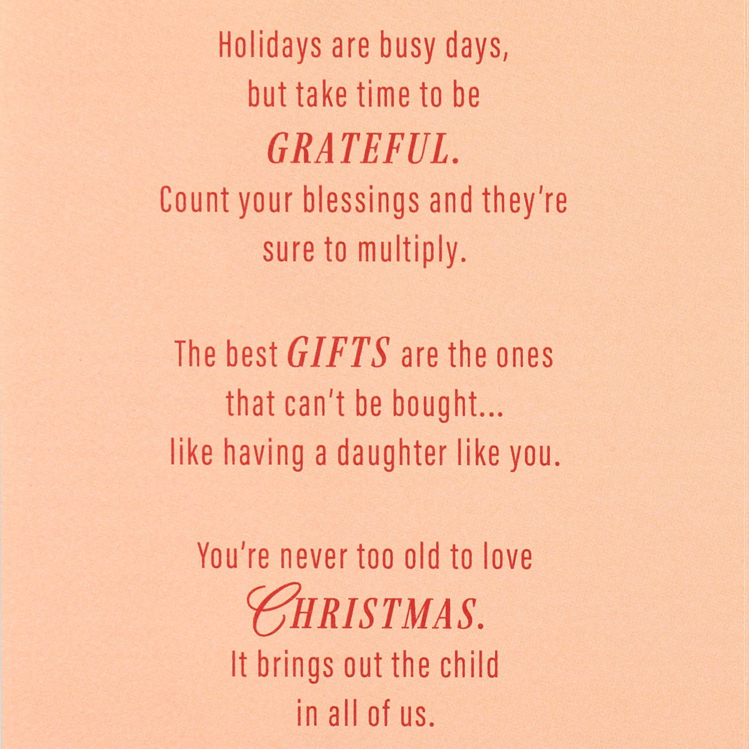 Pink and Gold Ornament Daughter Card Sentiment image number 2