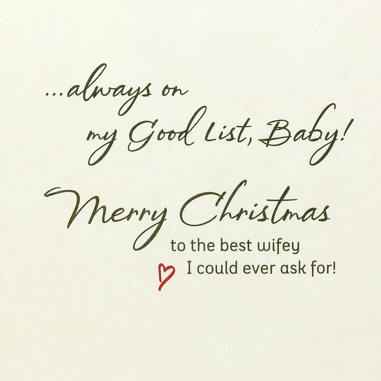 Red Checklist With Leopard Print Christmas Card for Wife Sentiment image number 2