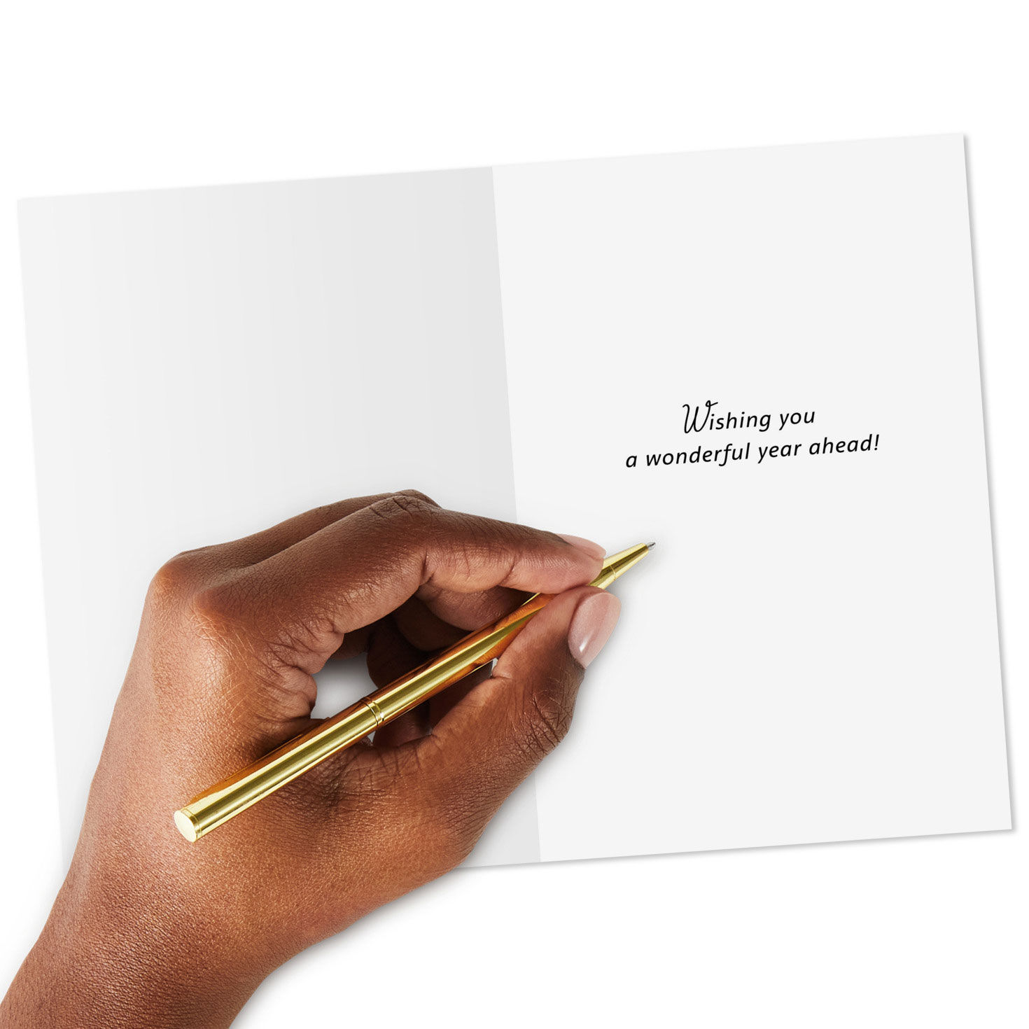 Colorful Mitten Christmas Thank You Card Pack Signing card image number 5