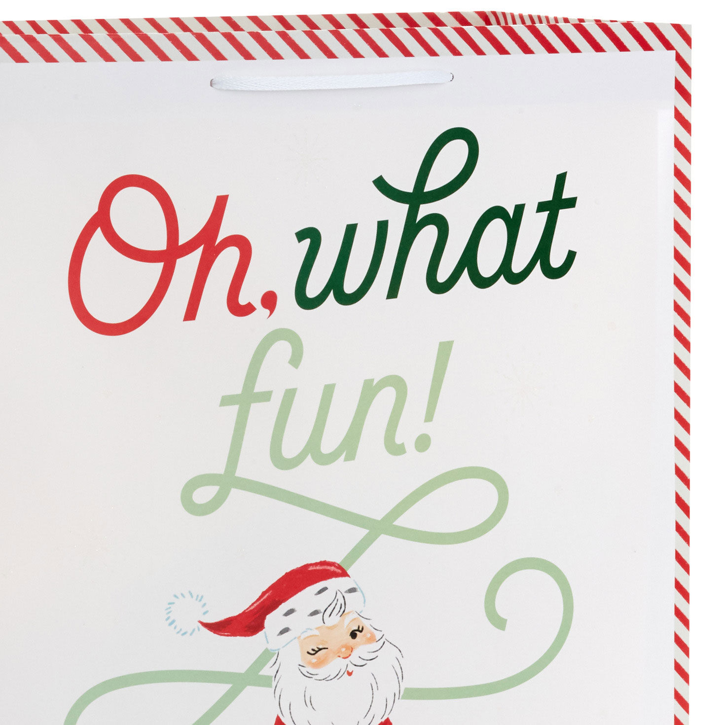 20" Oh What Fun Santa Jumbo Christmas Gift Bag for only USD 5.99 | Hallmark