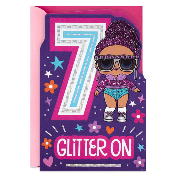 LOL Surprise! 7 Years Cute 7th Birthday Card for Girls