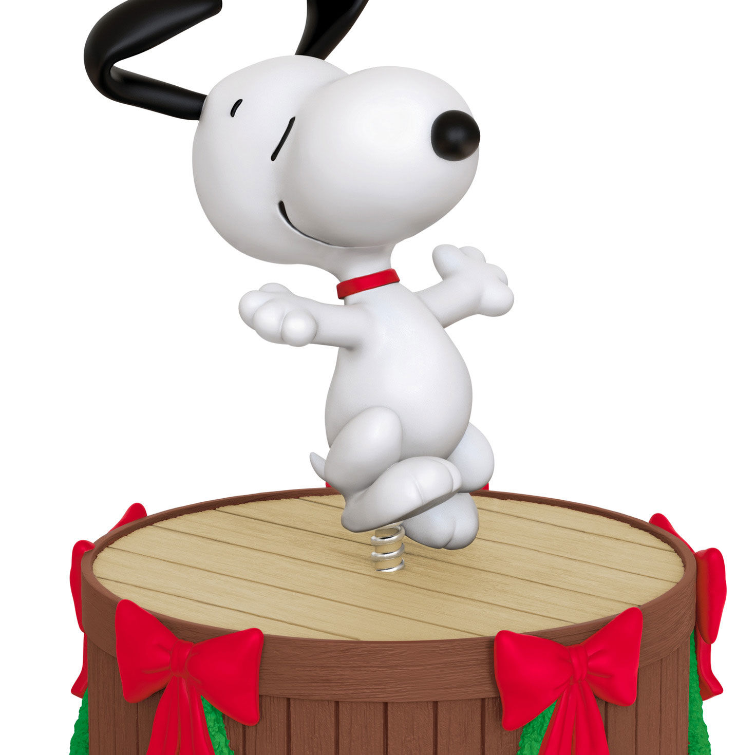 Dancing Snoopy Mini Tree Topper With Lights upclose view image number 4