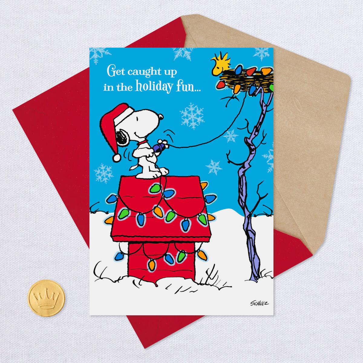 Peanuts® Snoopy Holiday Fun Musical Christmas Card - Greeting Cards - Hallmark