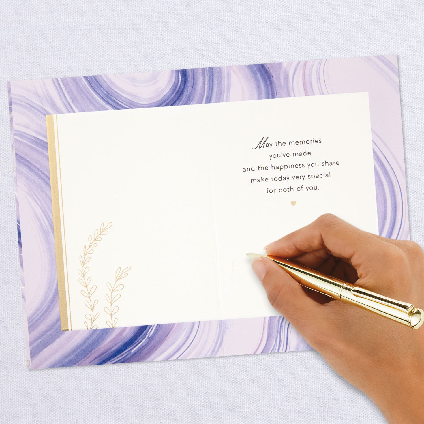 Purple Watercolor 15th Anniversary Card for only USD 4.99 | Hallmark