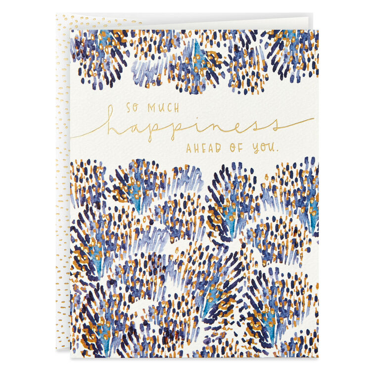 So Much Happiness Ahead of You Wedding Card