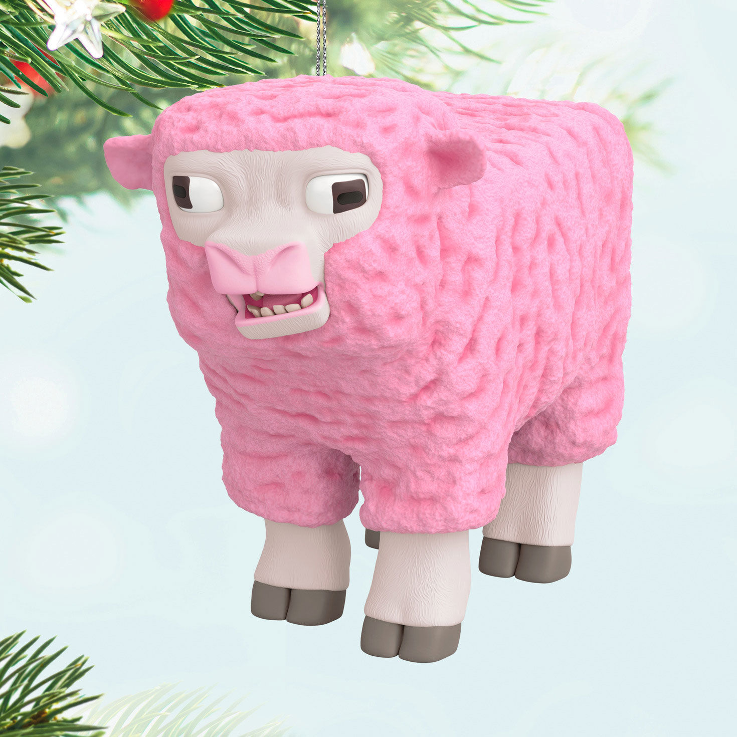 A Minecraft Movie Pink Sheep Ornament for only USD 22.99 | Hallmark