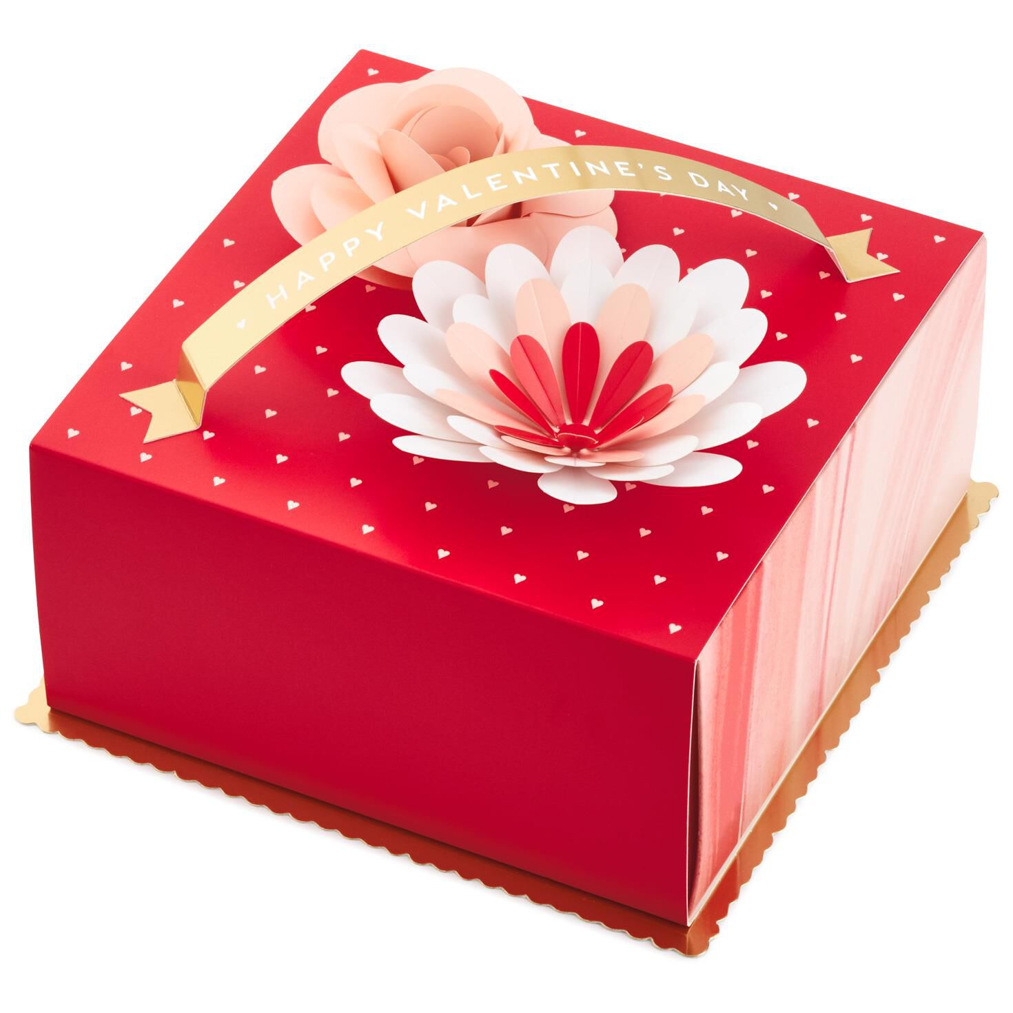 Happy Valentine S Day Gift Box With Flowers Gift Boxes Hallmark