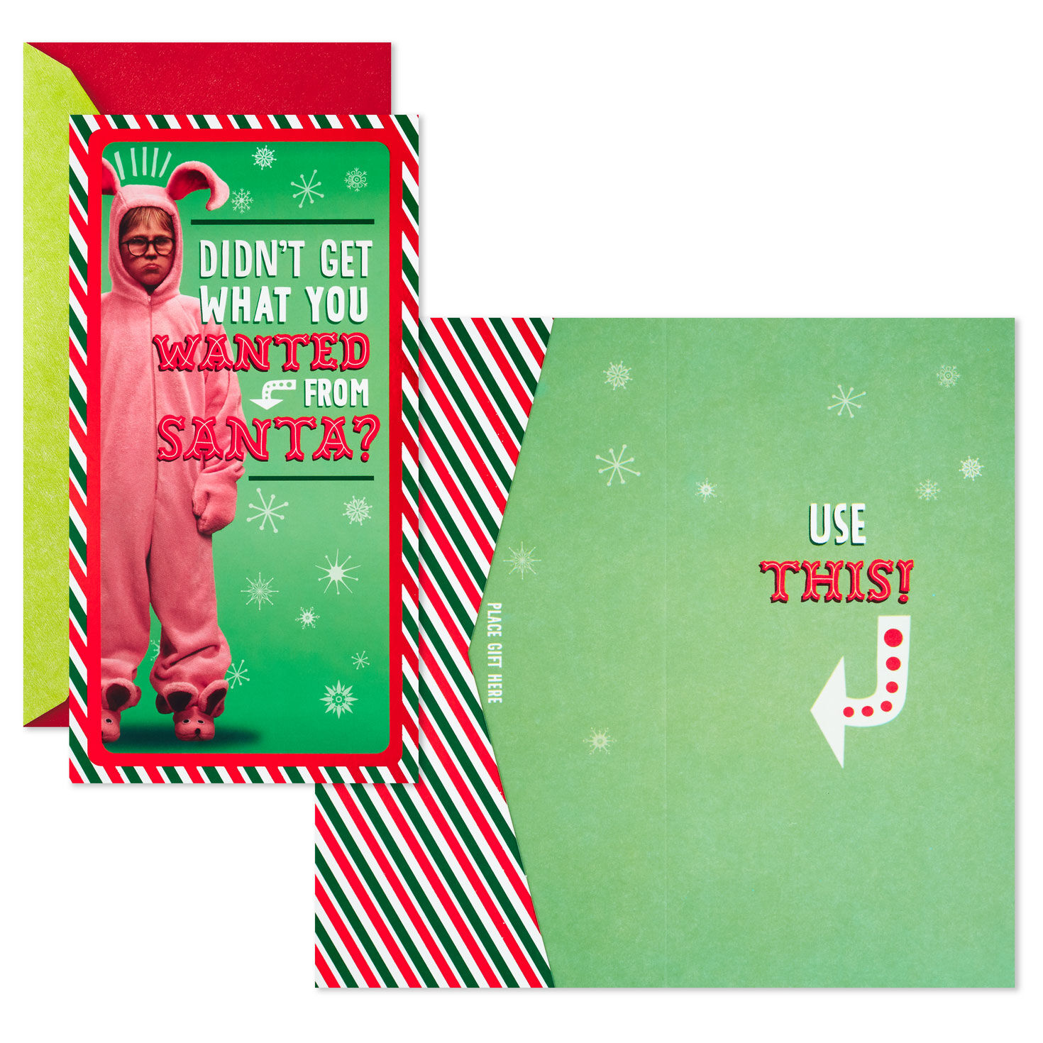 A Christmas Story Ralphie Money Christmas Cards Card Front with Sentiment image number 2