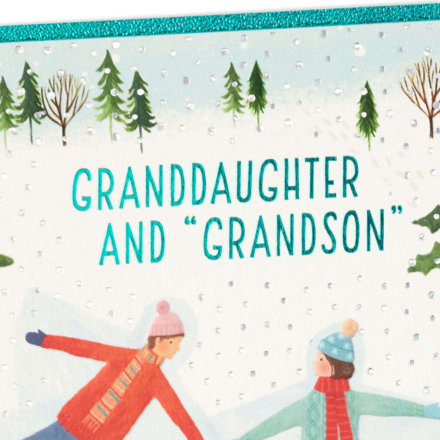 Love You Both Holiday Card for Granddaughter and Husband, , large image number 4