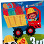 Construction Site 3rd Birthday Card With Stickers and Coloring Activity, , large image number 6