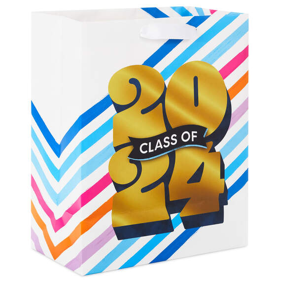 9.6" Class of 2024 Medium Graduation Gift Bag, , large image number 6