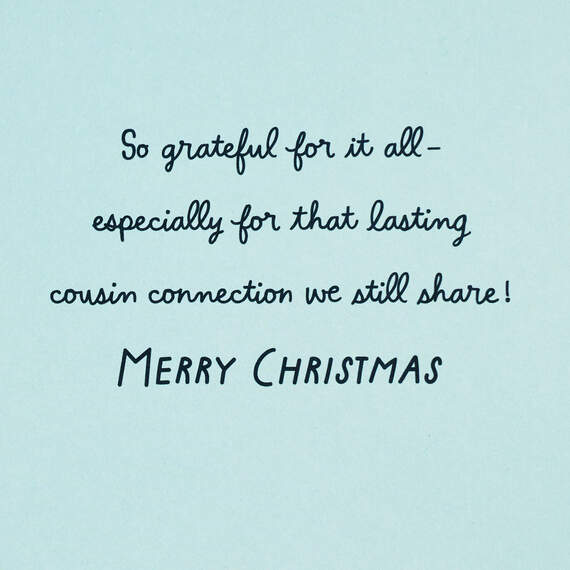 The Connection We Share Christmas Card for Cousin, , large image number 2