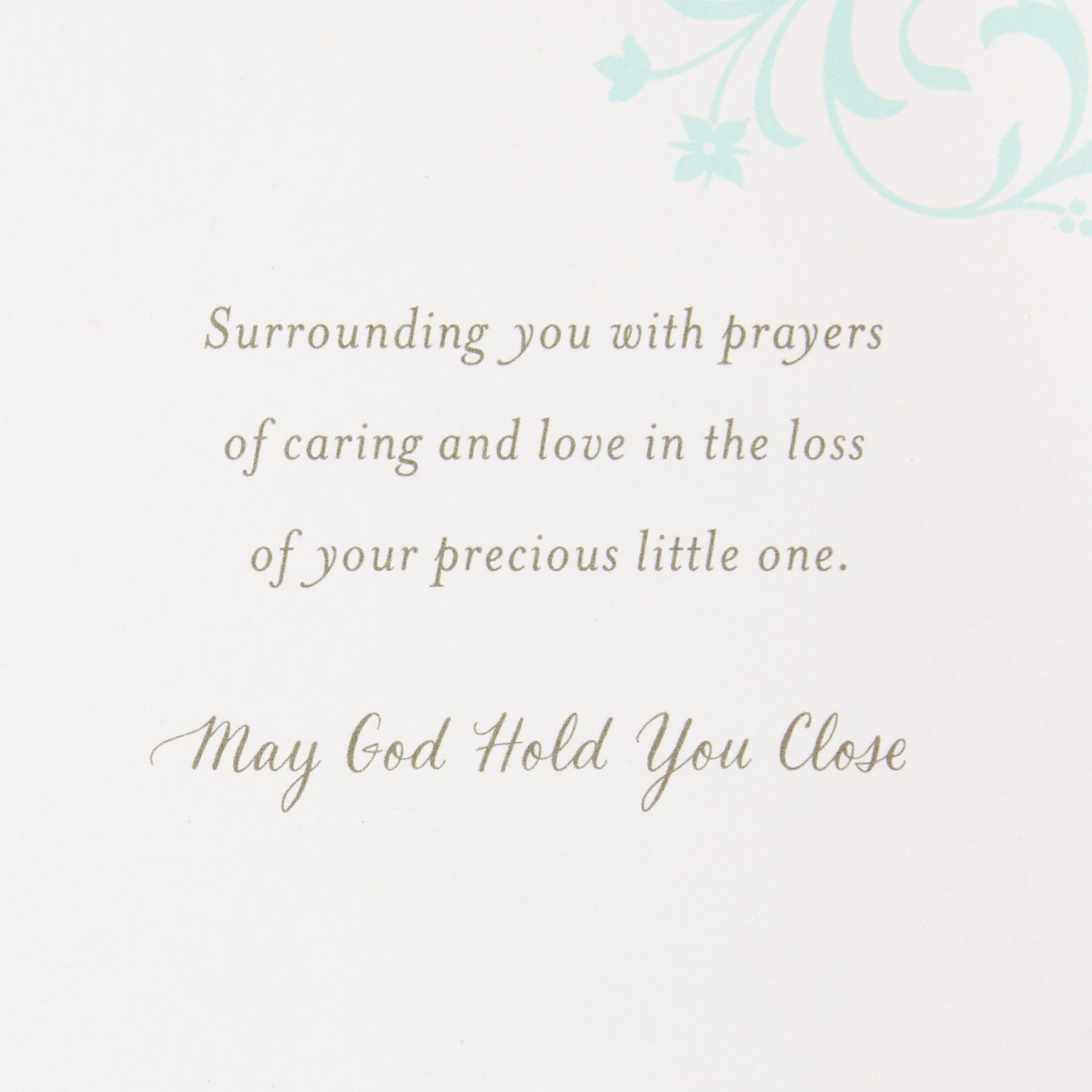 Prayers of Love Religious Sympathy Card for Loss of Child, , large image number 2