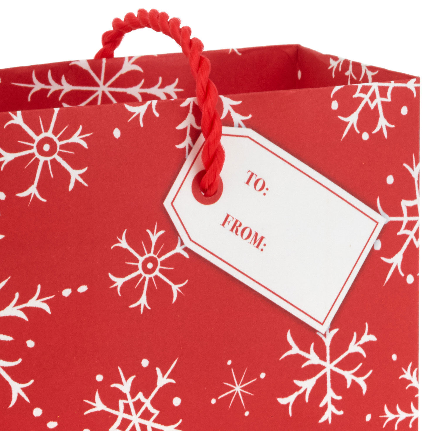 Red and White Christmas Gift Card Holder Mini Bags tag detail image number 5