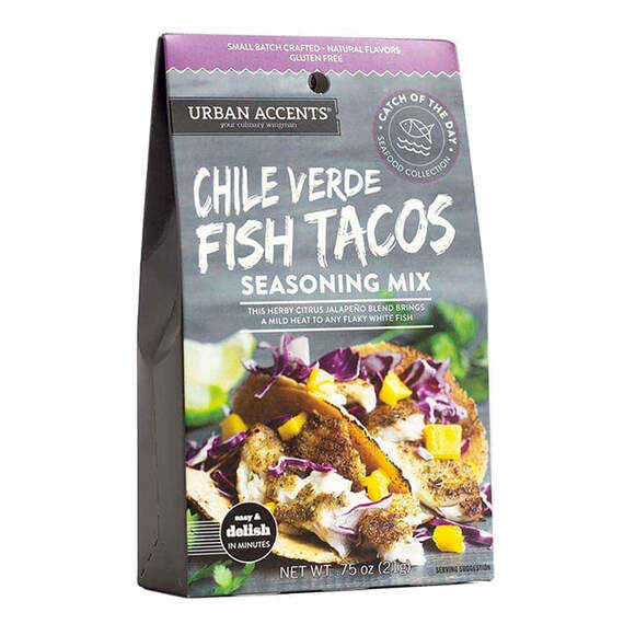 Urban Accents Chile Verde Fish Taco Seasoning Mix, 0.75 oz.