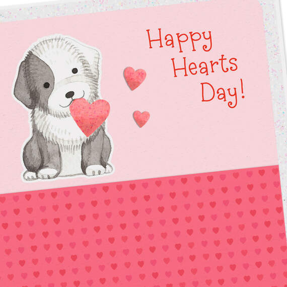 Happy Hearts Day Dog Valentine's Day Card, , large image number 4