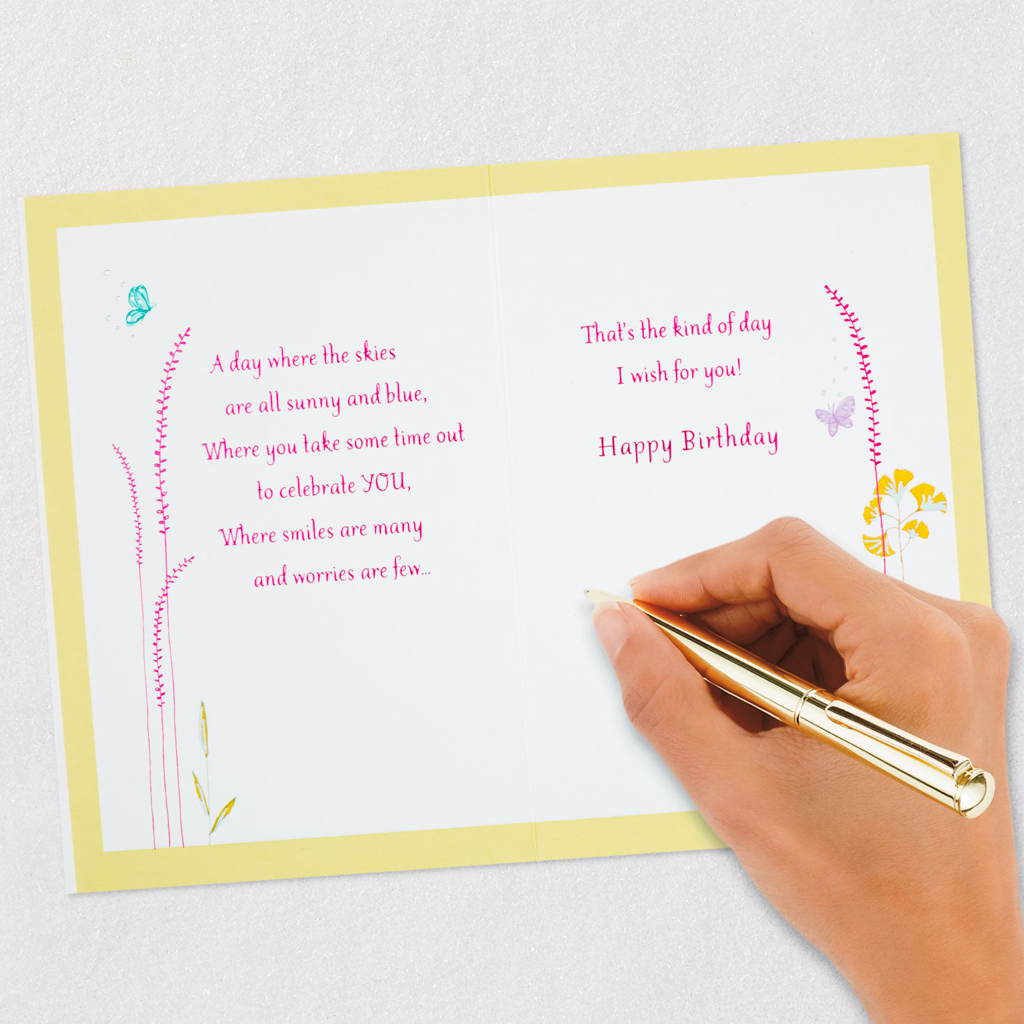 Colorful Wildflowers Perfect Day Birthday Card, , large image number 7