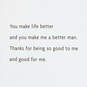 You Make Me a Better Man Love Card for Him, , large image number 2