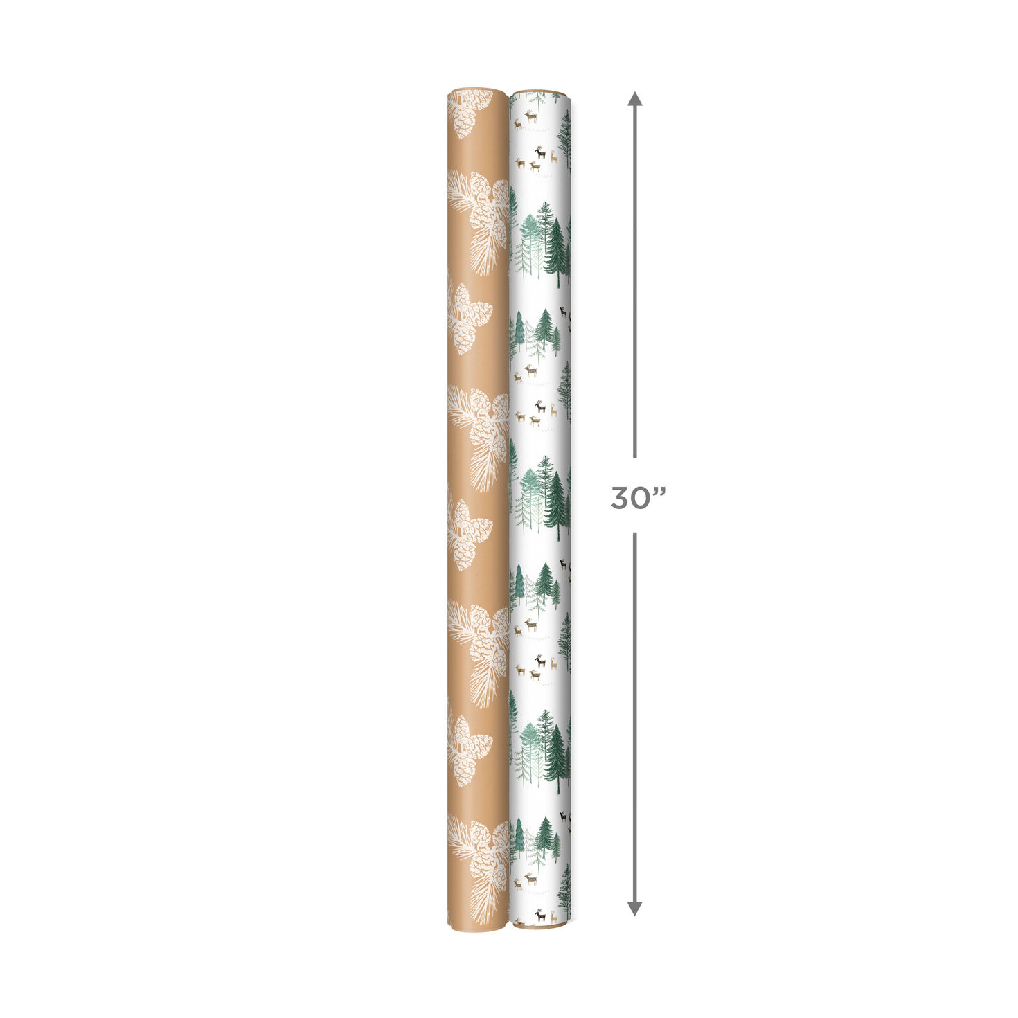 Elegant Evergreens 2-Pack Holiday Wrapping Paper, 150 sq. ft. for only USD 19.99 | Hallmark