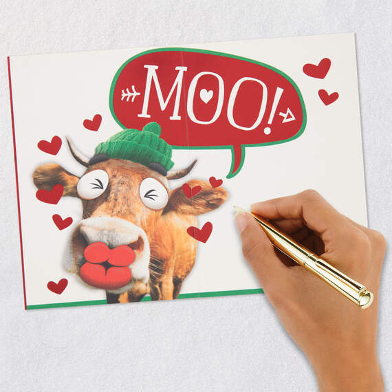All I Want for Christmas is Moo Funny Christmas Card, , large image number 6