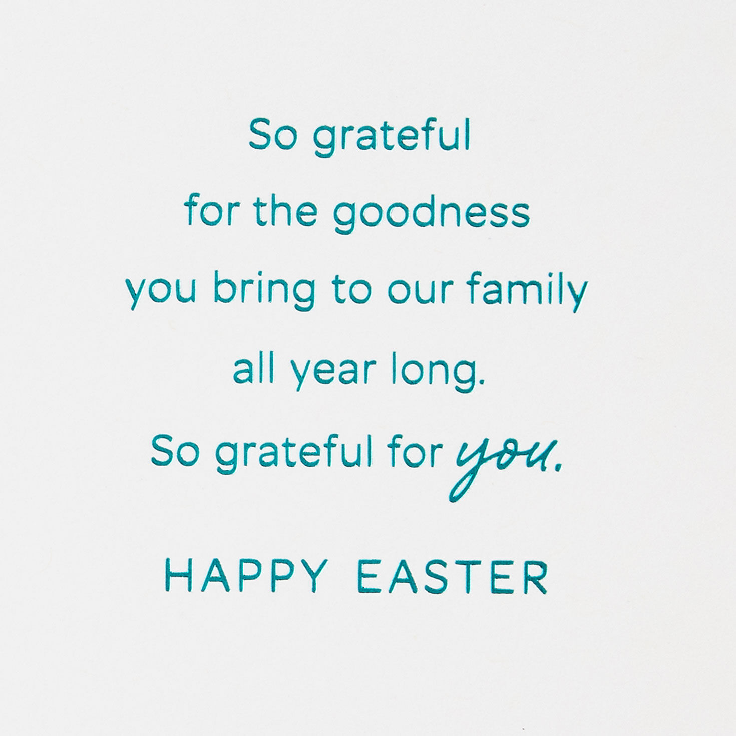 Abstract Eggs and Plants Family Easter Card Sentiment image number 2