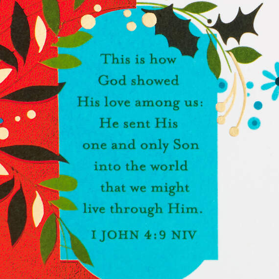 You Are a Blessing in the Lord's Service Religious Christmas Card, , large image number 3