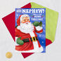 Stay Cool Santa Pop-Up Christmas Card for Nephew Card Front with Envelope and Gold Seal image number 5