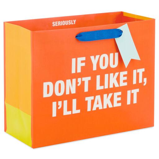 7.7" I'll Take It Medium Horizontal Gift Bag, 
