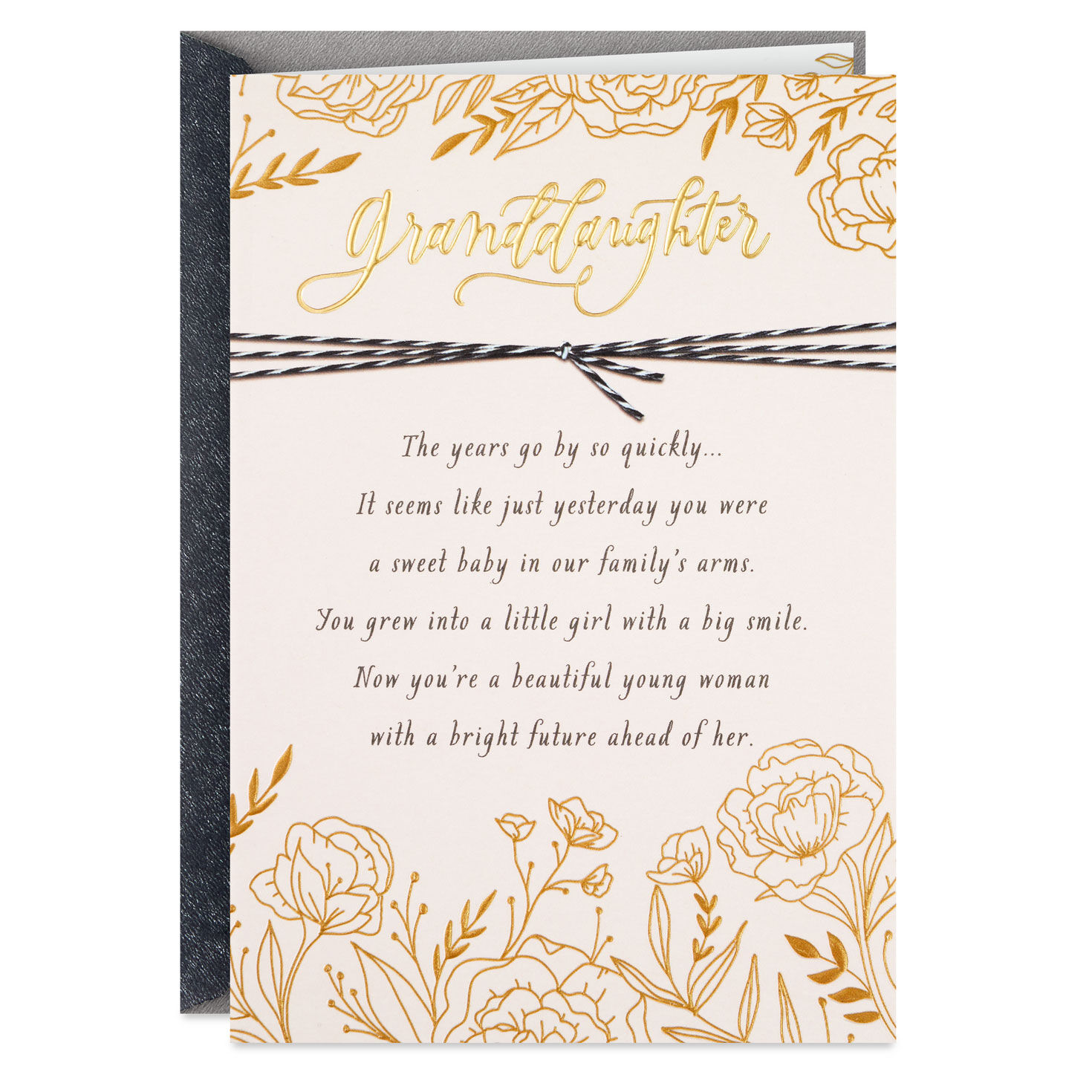Loved and Treasured Religious Graduation Card for Granddaughter