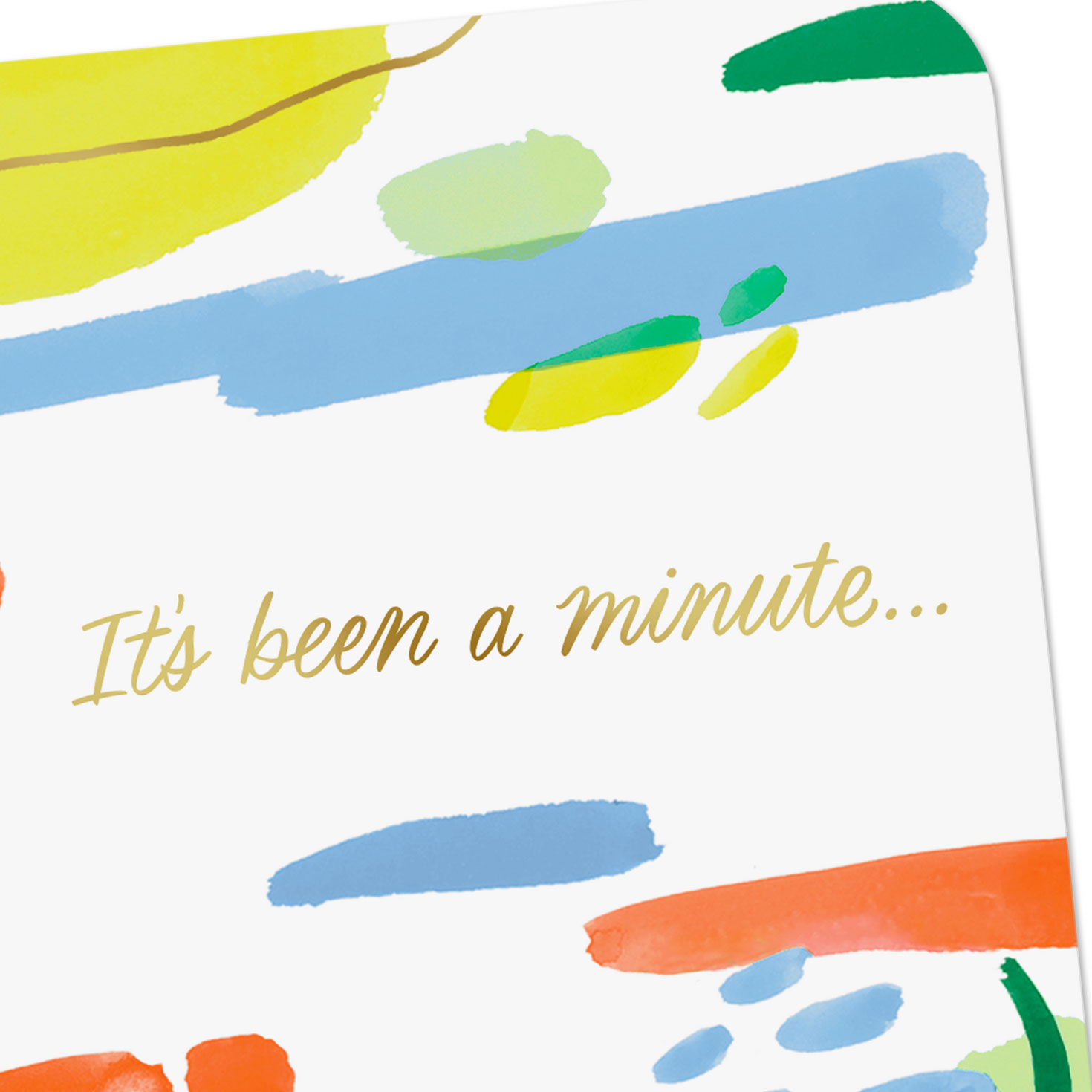 Colorful Abstract Thinking of You Card Card Front Detail image number 4