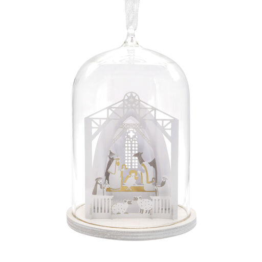 Signature Nativity Glass Cloche Hallmark Ornament, 